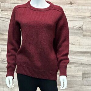 Vintage The Woolrich Woman Sweater Red Wool Knit Size L